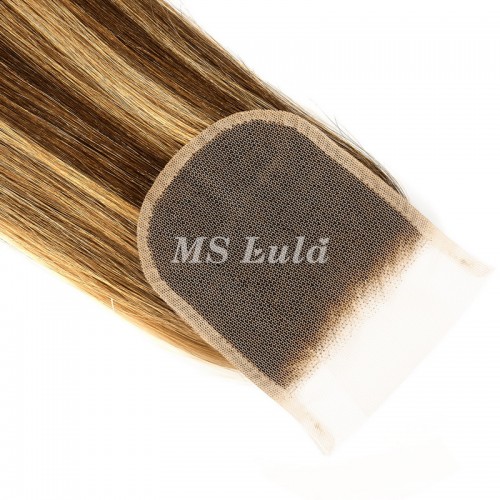 Straight #4/27 Highlight Virgin Human Hair 4x4 13x4 Transparent Lace Closure/Frontal | Human Hair Wig | Lace Front